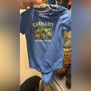Carhartt Blue Onesie with ATV Design